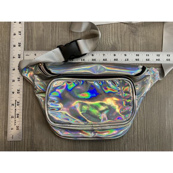 Iridescent Holographic Fanny Pack - Picture 2 of 7